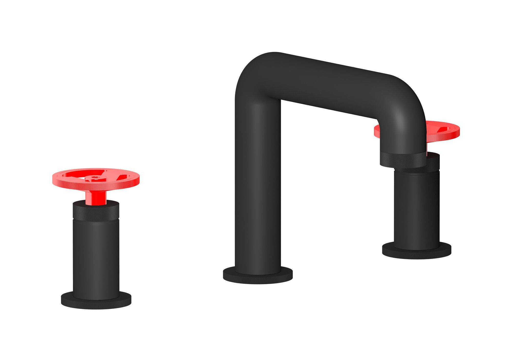 Смеситель для раковины с 3 отверстиями для пола с автоматическим сливом IB Bold ARCH-00060868 - Вид №12