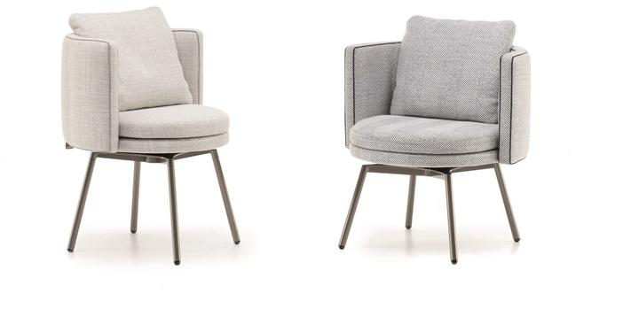 Minotti Стул из мягкой ткани Torii sun-id-1399723 - Вид №2