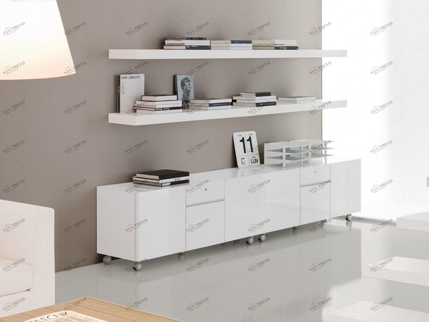 Martex Лакированный офисный шкаф на колесиках sun-id-1492163