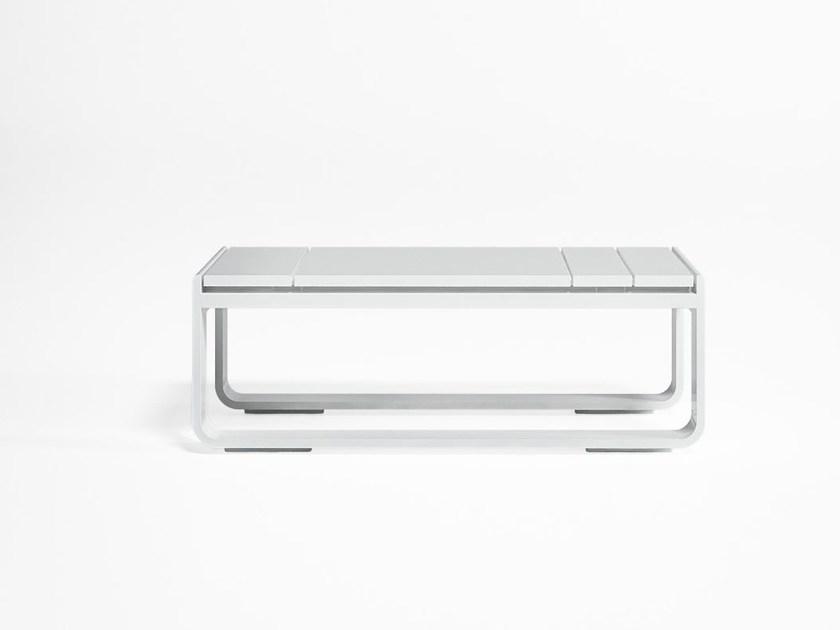 GANDIABLASCO Низкий прямоугольный садовый стол из термолакированного алюминия Flat sun-id-1347348 - Вид №1