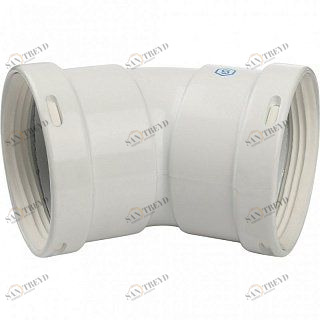 Угол дымохода STOUT DN80 45 градусов ВВ SCA0080020045