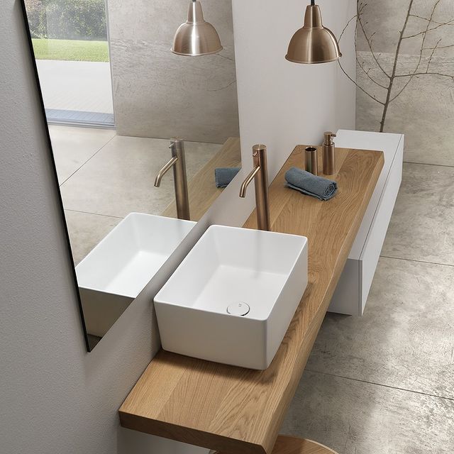 ONE015PGS Смеситель для раковины Linki ONE, Розовое золото сатиновая сталь - Вид №3