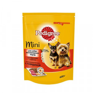 ПР0032372 Корм для собак для миниатюрных пород, говядина сух. 600г PEDIGREE