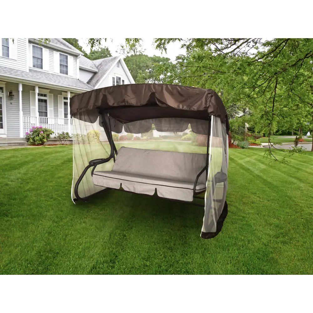 NATERIAL Aniva — трёхместные садовые качели с регулируемой спинкой и тентом 89344078 STLM-1420258 - Вид №10