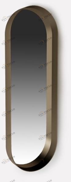 MORADA Овальное зеркало из металла в настенной раме  Pillola mir 