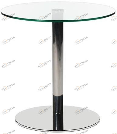 Wagner Круглый журнальный столик из стали и стекла W-table sun-id-1481139