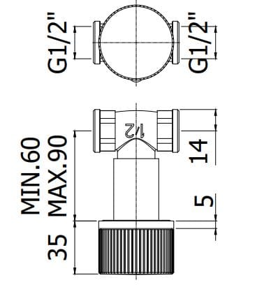Настенный однорычажный смеситель для раковины RUBINETTERIA PAFFONI Jo ARCH-00137801 - Вид №1