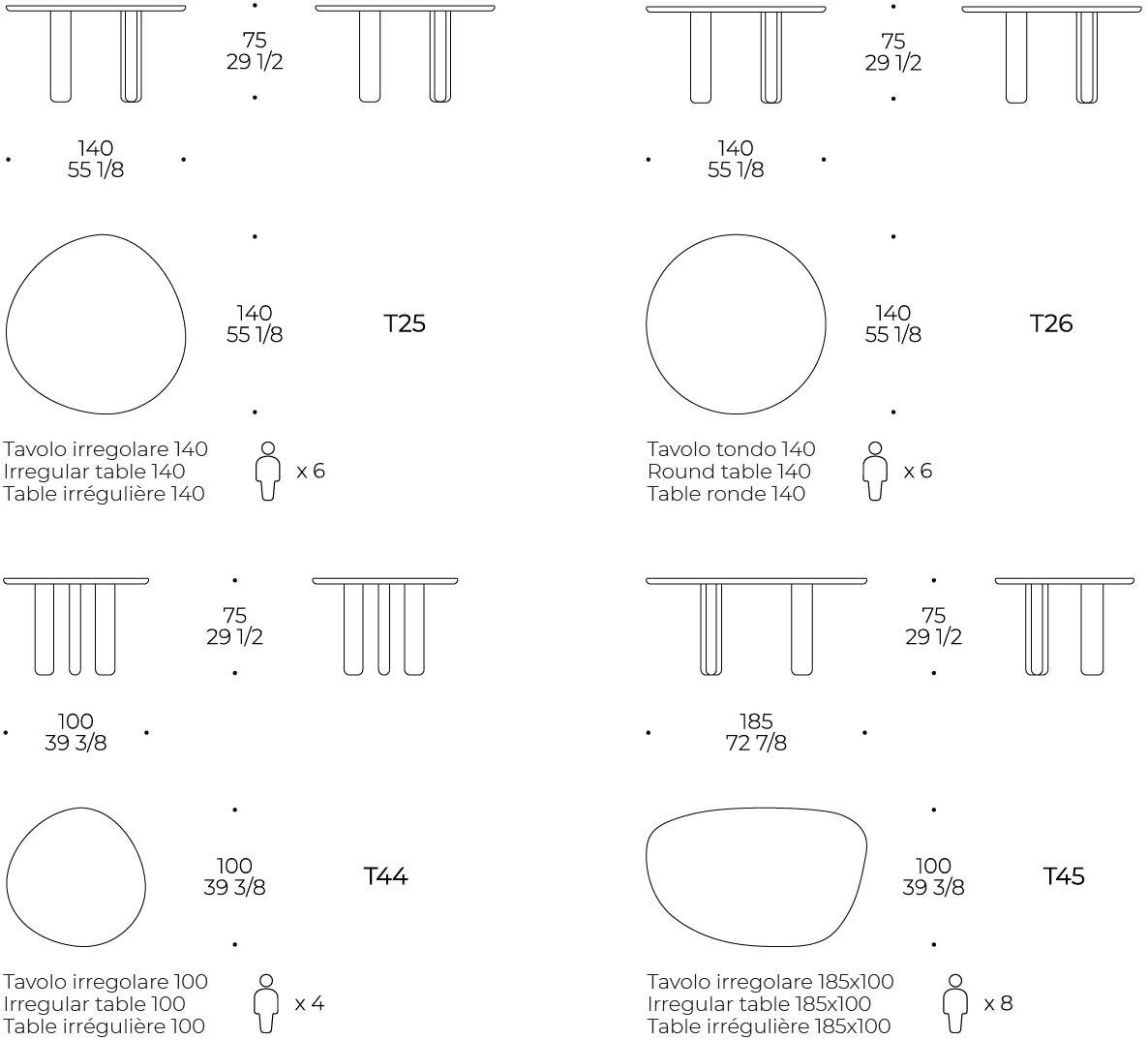 Liu Jo Living Collection Круглый стол Ceci est un caillou Cmb t25 - Вид №6
