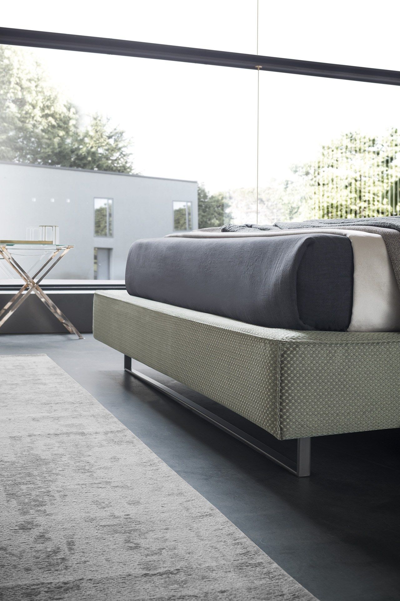 Двуспальная кровать для хранения ткани с мягким изголовьем Felis Bedstories ARCH-00081168 - Вид №5