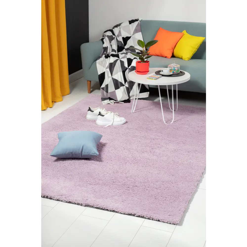 Ковер полиэстер Лаванда 80x150 см цвет фиолетовый Amigo STLM-2005717 - Вид №4