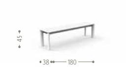 Talenti Садовая скамейка из алюминия Milo Mloalupan - Вид №5