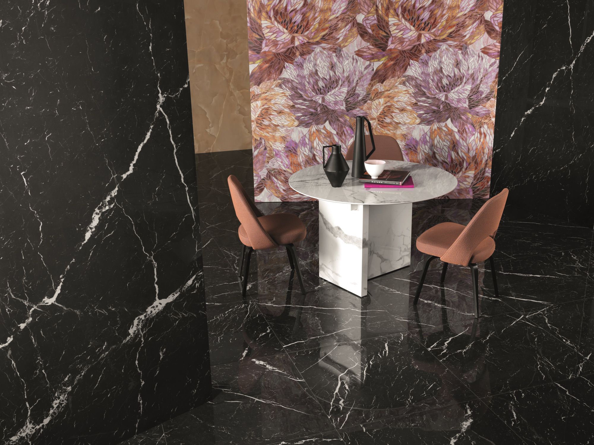 Пол / керамогранит с мраморным эффектом FAP ceramiche Roma Gold ARCH-00044009 - Вид №12