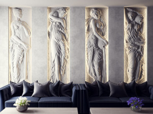 Трехмерная декоративная гипсовая панель