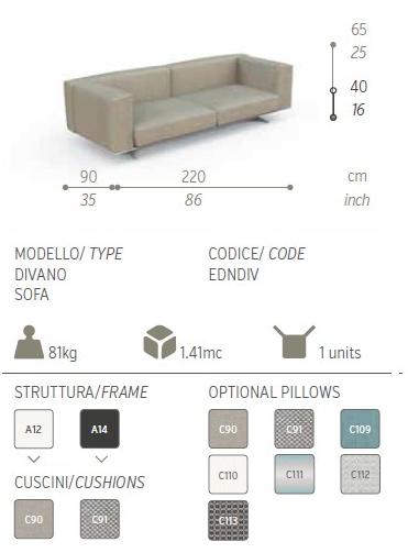 Talenti Диван из ткани Eden sun-id-1485593 - Вид №5