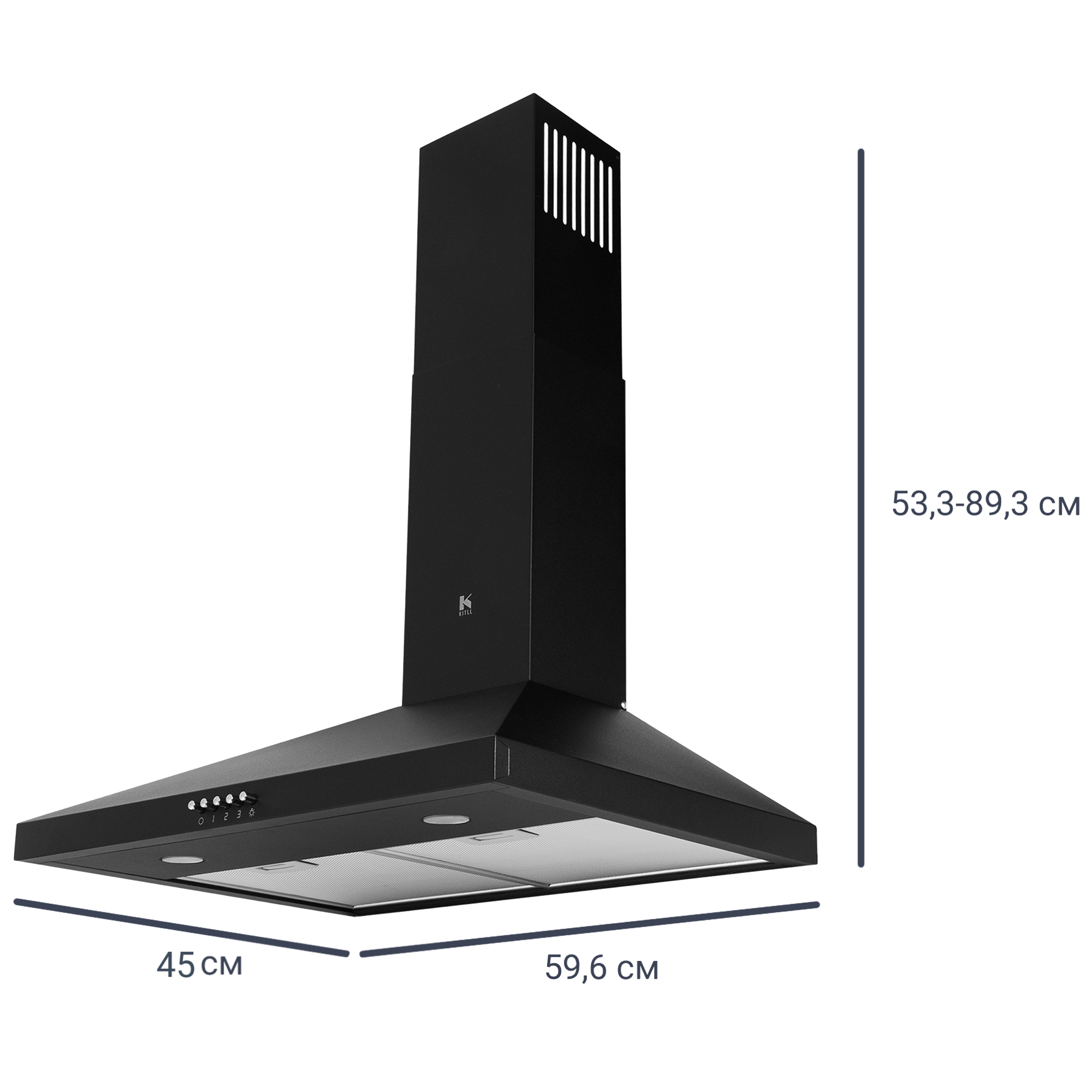 Купольная вытяжка KITLL 60 KCH 6201 - эффективное очищение воздуха на кухне 83591205 STLM-0042290