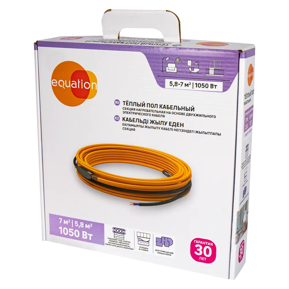 Equation: Двухжильный нагревательный кабель для системы теплого пола 1050 Вт 18877441 STLM-0013370 - Вид №4