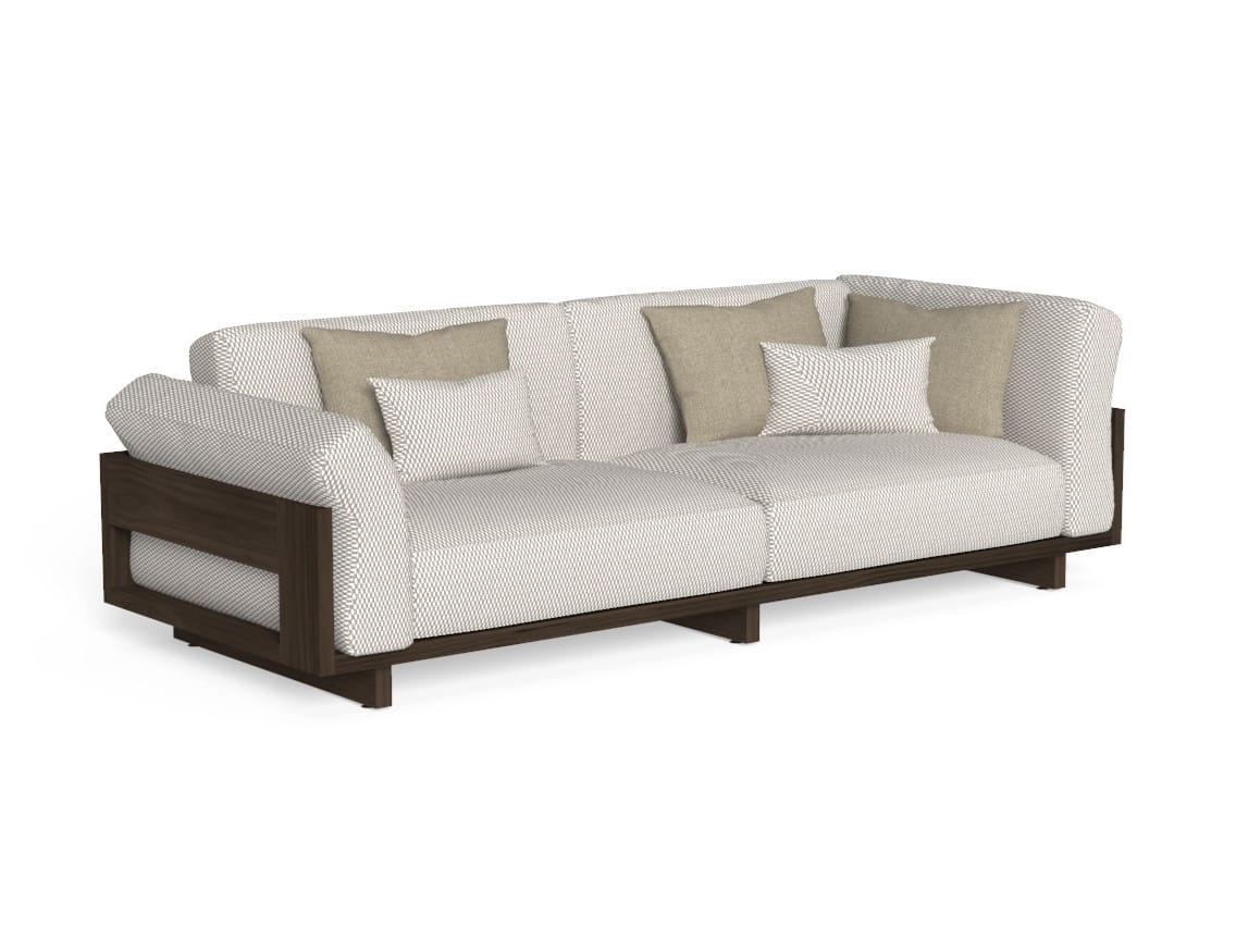 3-местный тканевый садовый диван Talenti Argo-wood ARCH-00000487 - Вид №1