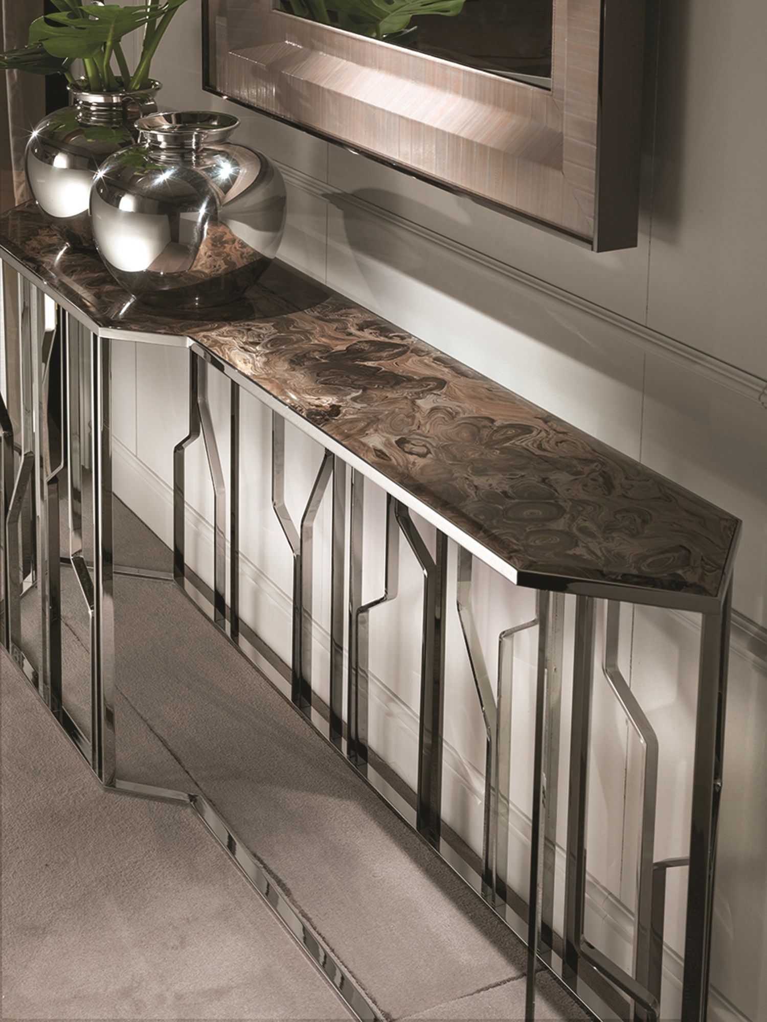 Мраморный консольный стол Longhi Loveluxe ARCH-00031381 - Вид №2