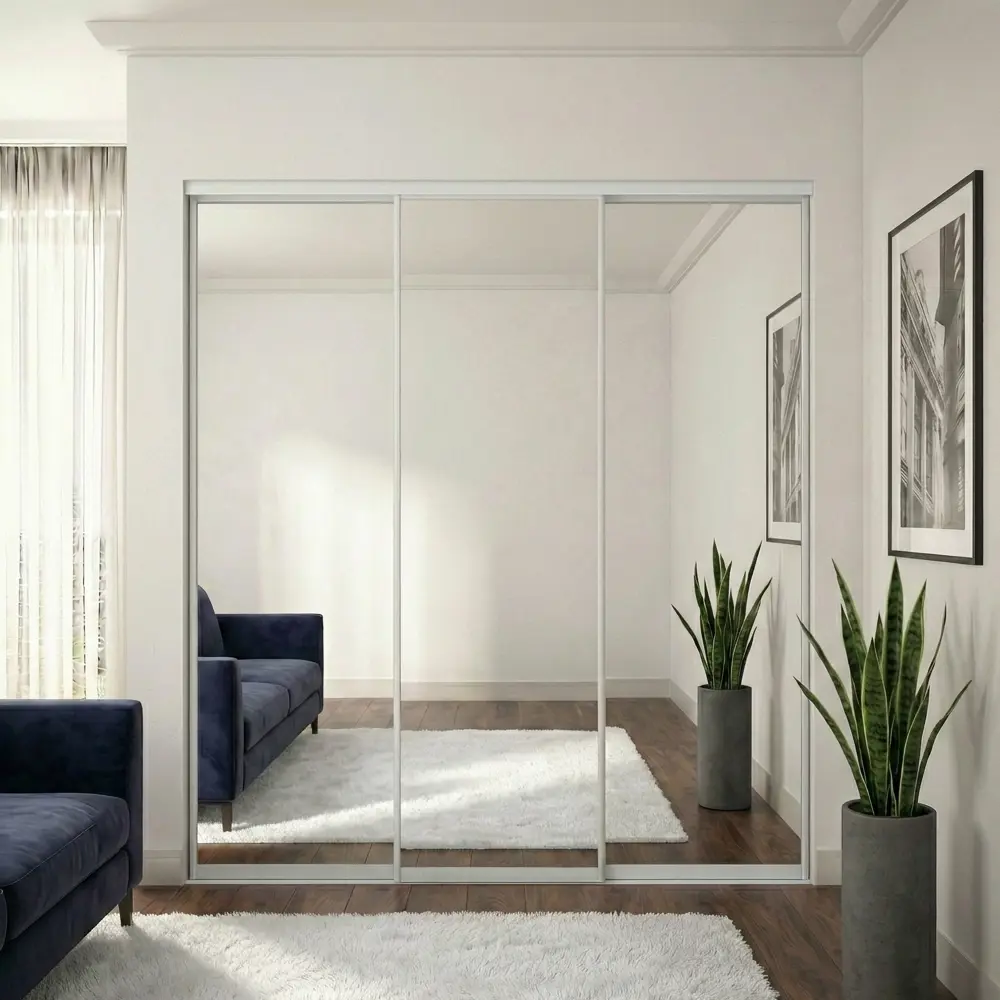 Дверь-купе KONSENSA 225.5x70.4 см с зеркалом профиль матовое серебро 89444097 STLM-2057024  - Вид №7