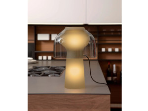 Стеклянная светодиодная настольная лампа