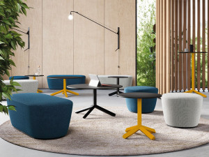 Круглый журнальный столик со спицами