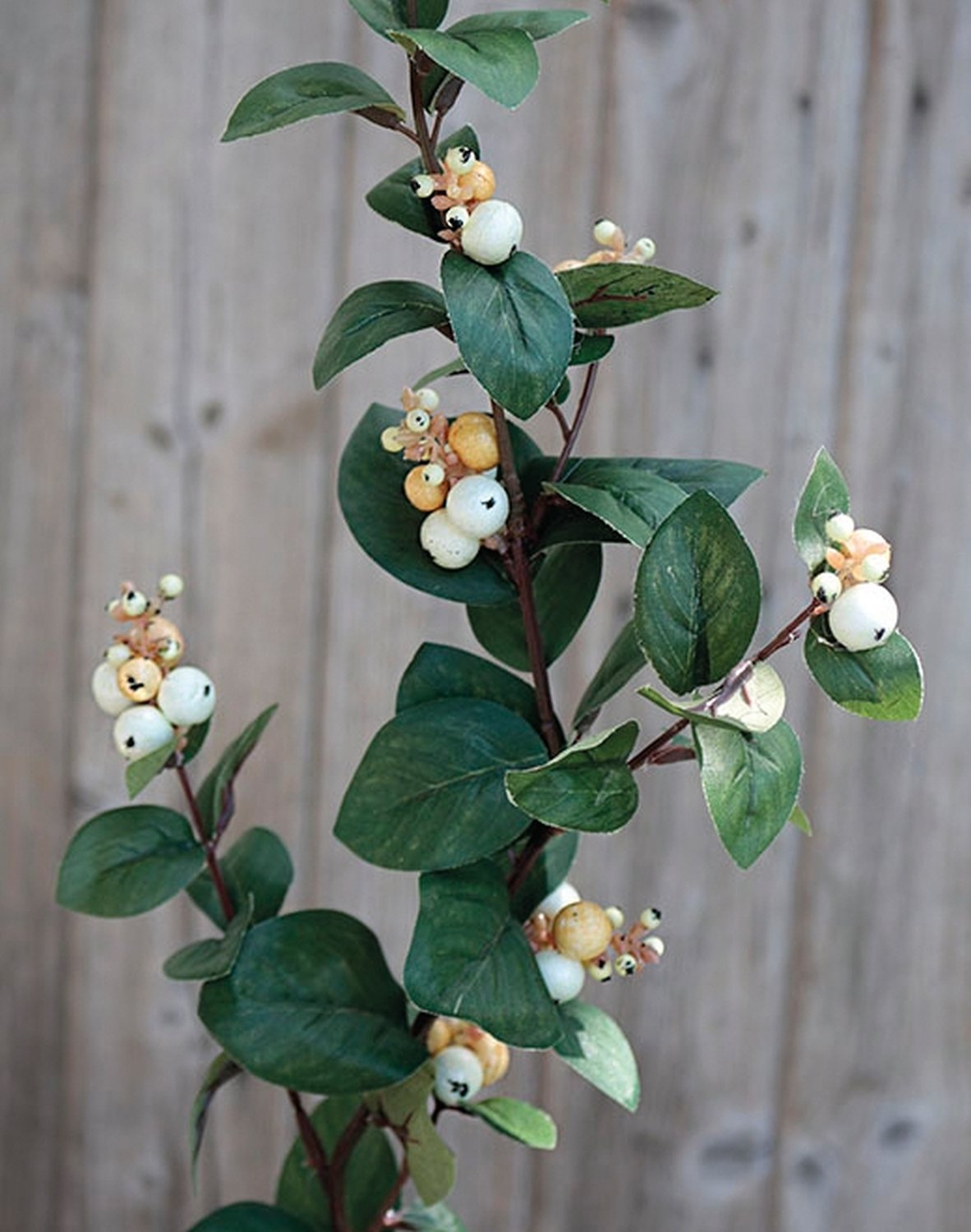 3769 777 a2 Стебель искусственной снежной ягоды, 96 см, белый H-andreas 