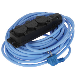 Удлинитель силовой Power Cube PC-3GF-R-20(IP) синий 9942253
