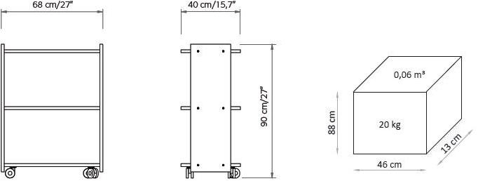 Lemi Group Тележка для косметолога Carrelli 309 - Вид №1