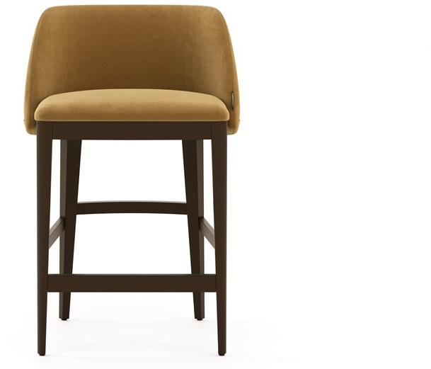 Domkapa Табурет из бука со спинкой из искусственной кожи sun-id-1438917 - Вид №1