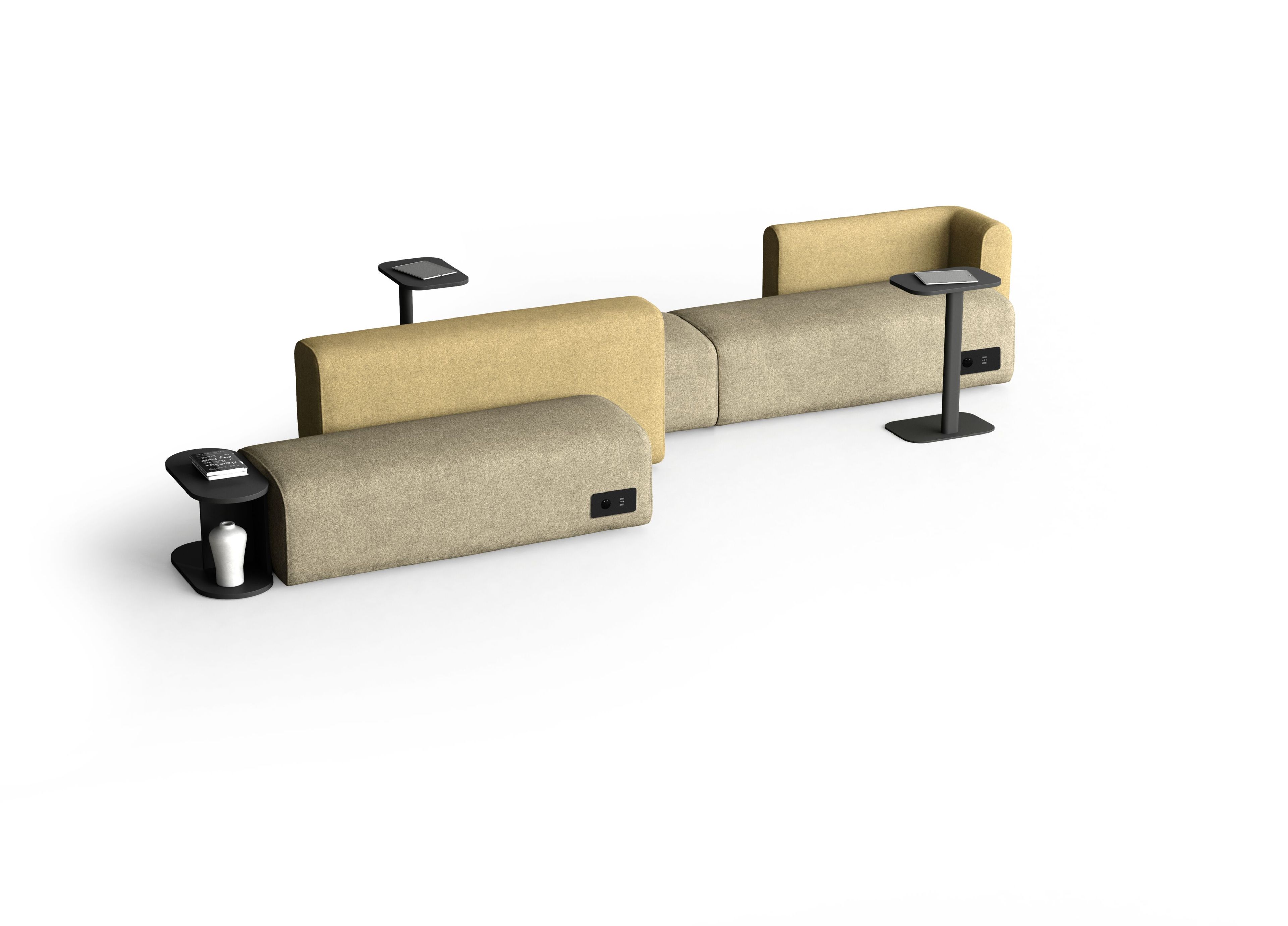 Ткань мягкая модульная скамья для контракта Leyform Noà ARCH-00017966 - Вид №7