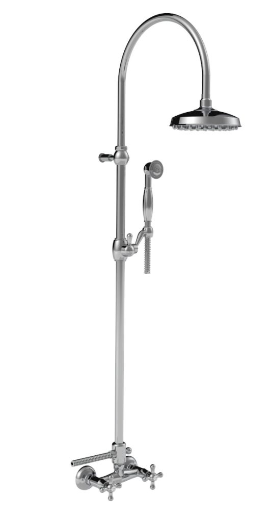 15537 / D Внешний смеситель для душа с трубкой, лейкой и дуплексным душем. Bongio Wellness 15537/D