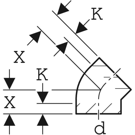 360.045.16.1 Отвод Geberit PE Geberit  - Вид №7