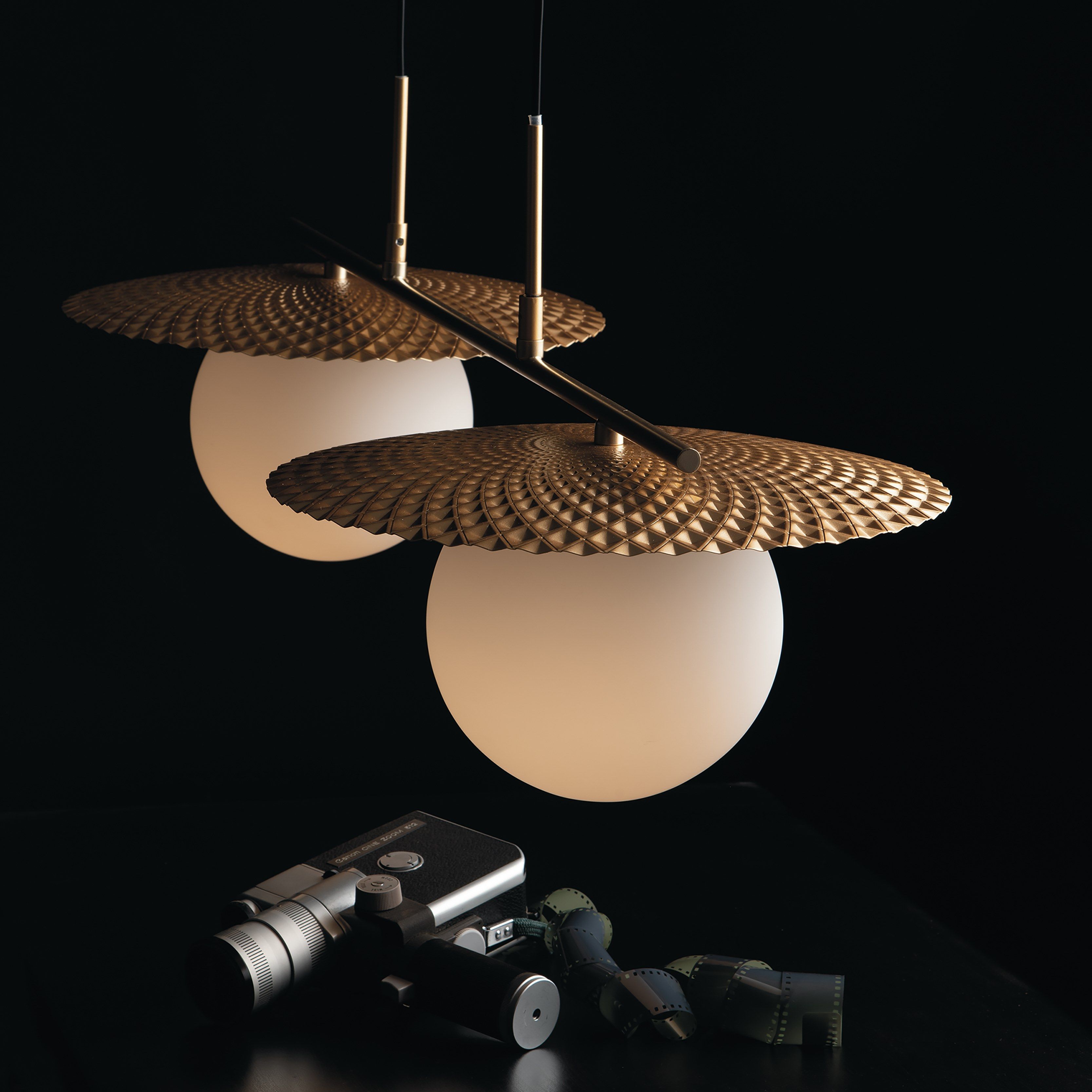 Металлический светодиодный подвесной светильник Fan Europe Lighting Luce Ambiente Design ARCH-00021246