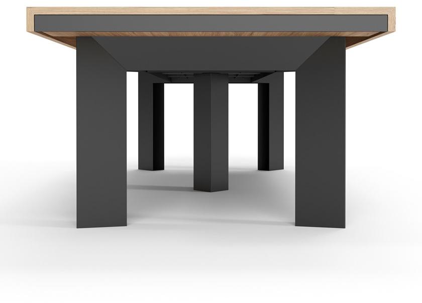 ODESD2 Стол для переговоров из стали и дерева с системой управления кабелями sun-id-1413519 - Вид №7