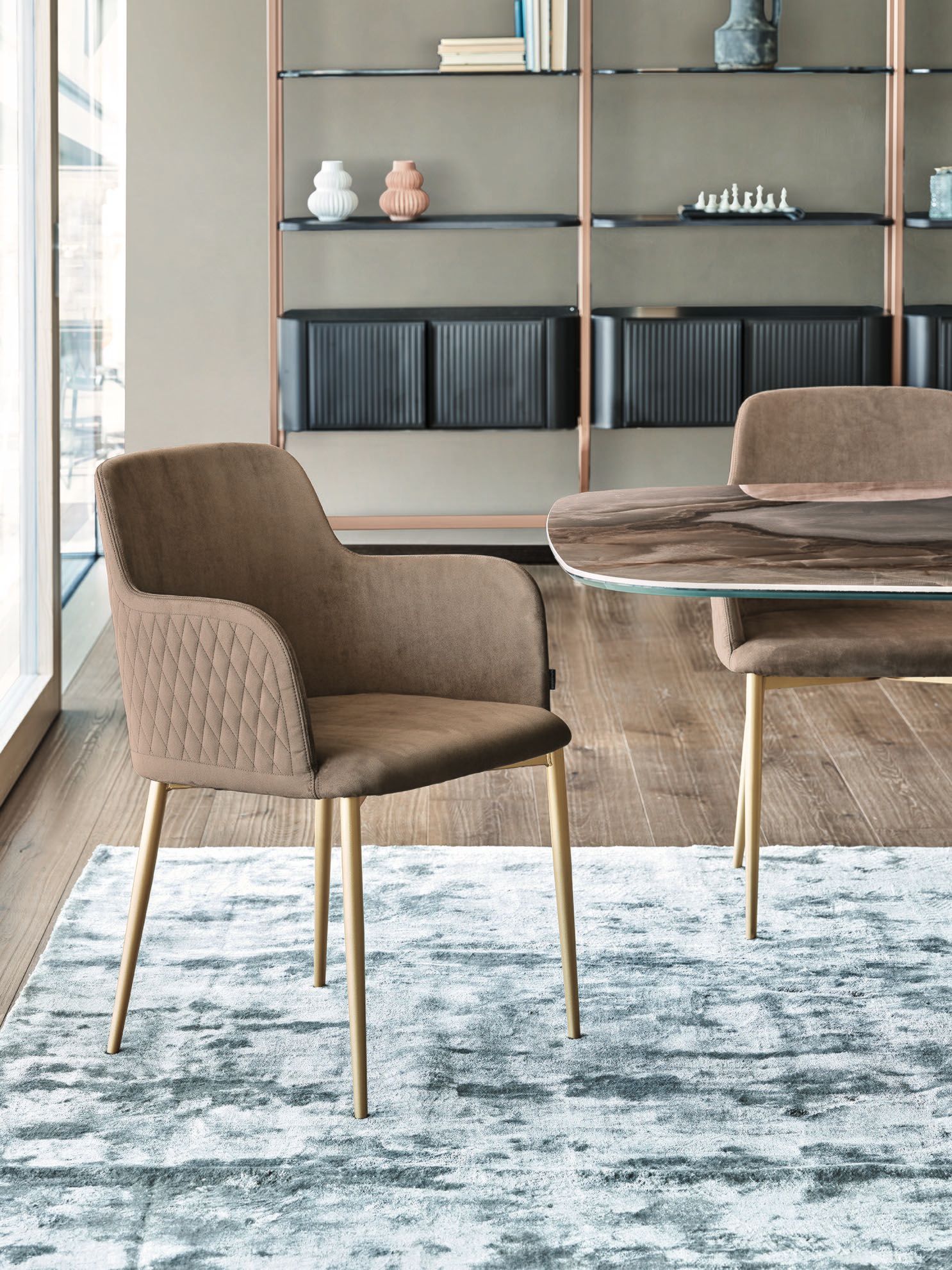 Кожаный стул с подлокотниками Bontempi Casa MARGOT ARCH-00056160 - Вид №1