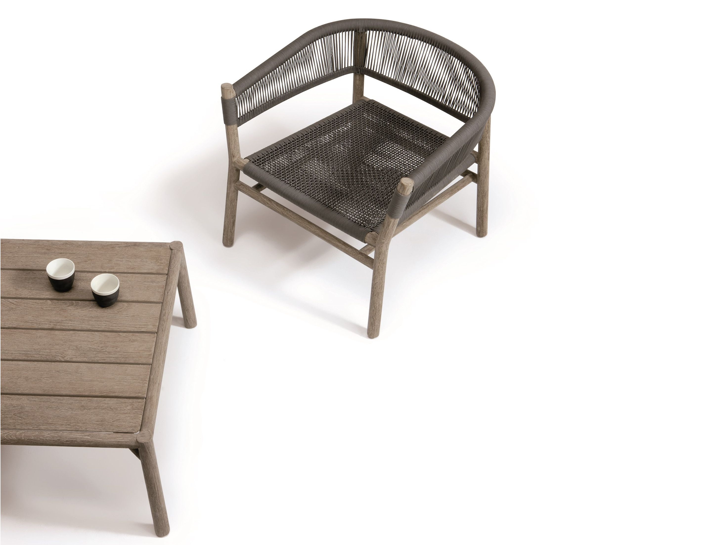 Веревочный садовый стул с подлокотниками Ethimo ARCH-00076587 - Вид №9