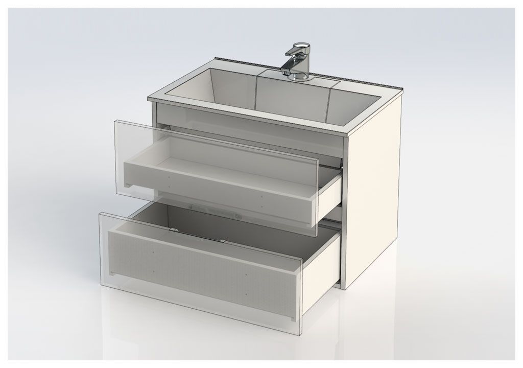 Тумба с раковиной Aquanet Алвита 70 белый 0018430200182523 - Вид №6
