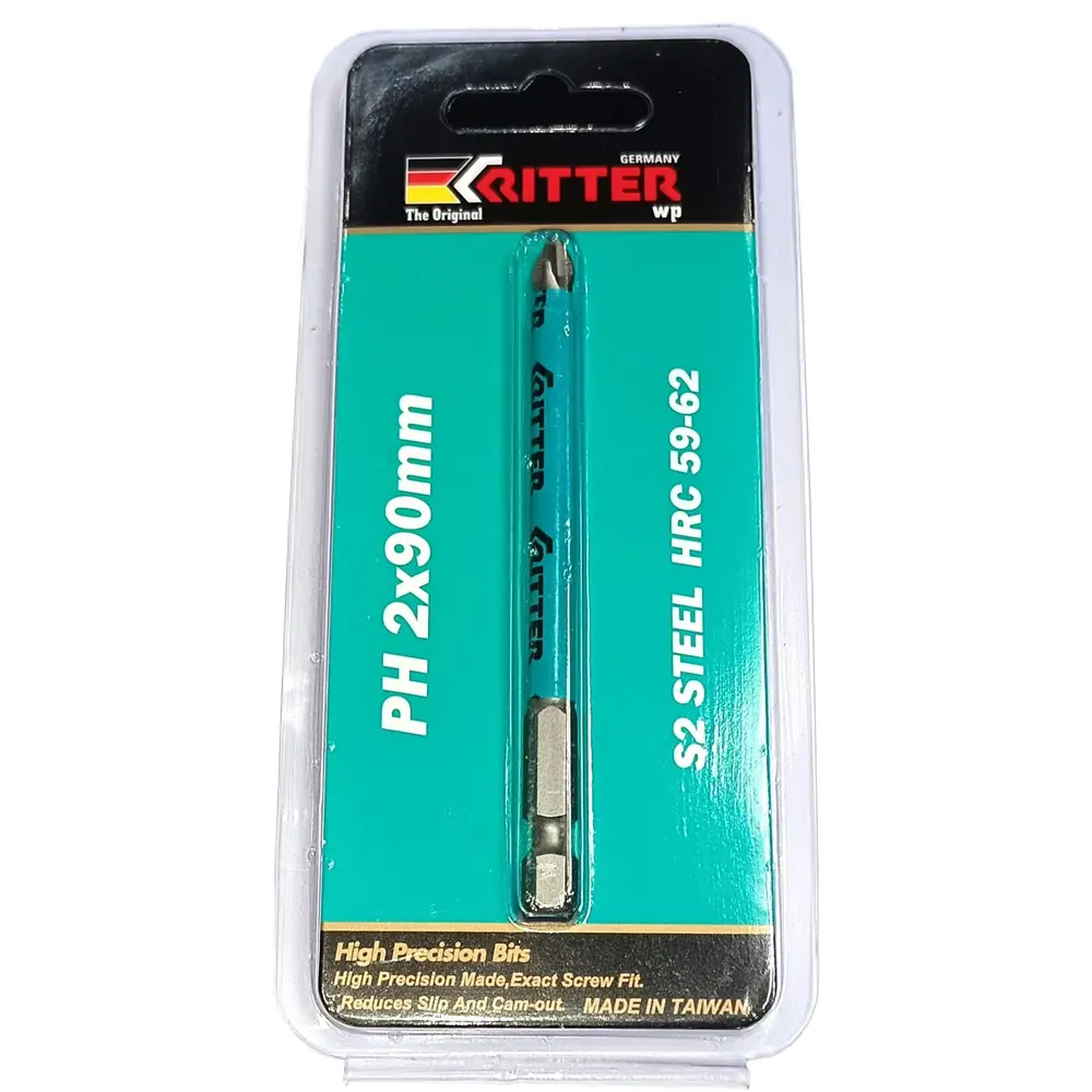 Бита магнитная Ritter WP PS20112090 PH2x90 мм, 10 шт STLM-2097631 - Вид №2