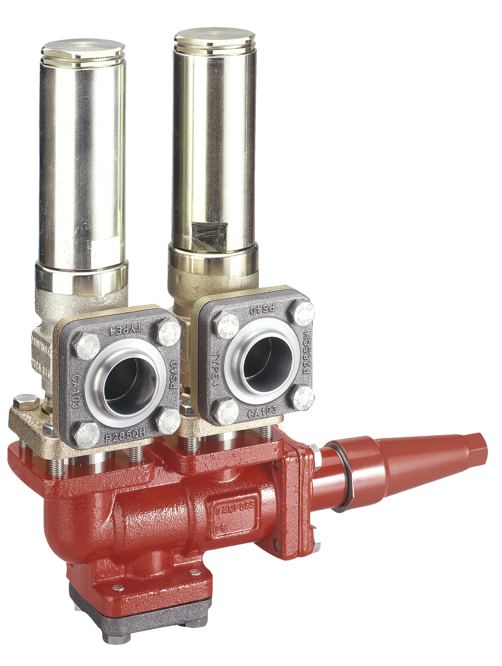 Danfoss DSV — многоходовые запорные клапаны для предохранительных клапанов DSV 2 Клапан запорный двойной 148F3008  - Вид №8