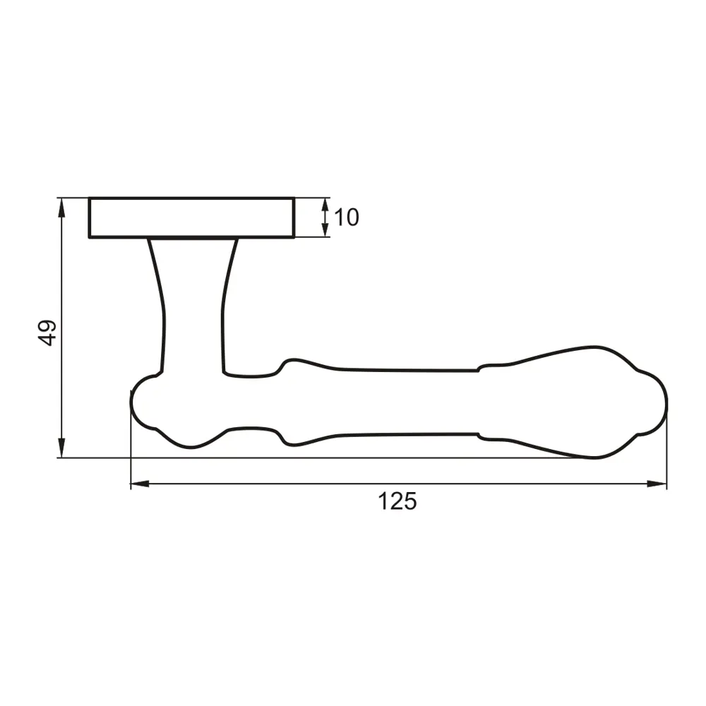Ручки на розетке алюминий Пенне 130 мм цвет кофе PUERTO STLM-2065711 - Вид №4