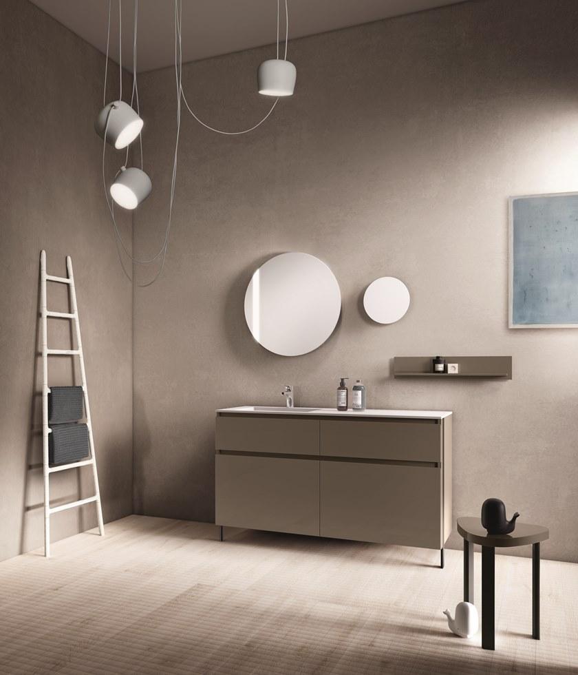 Cerasa Отдельностоящая лакированная тумба под умывальник с ящиками Segno sun-id-1468136 - Вид №2