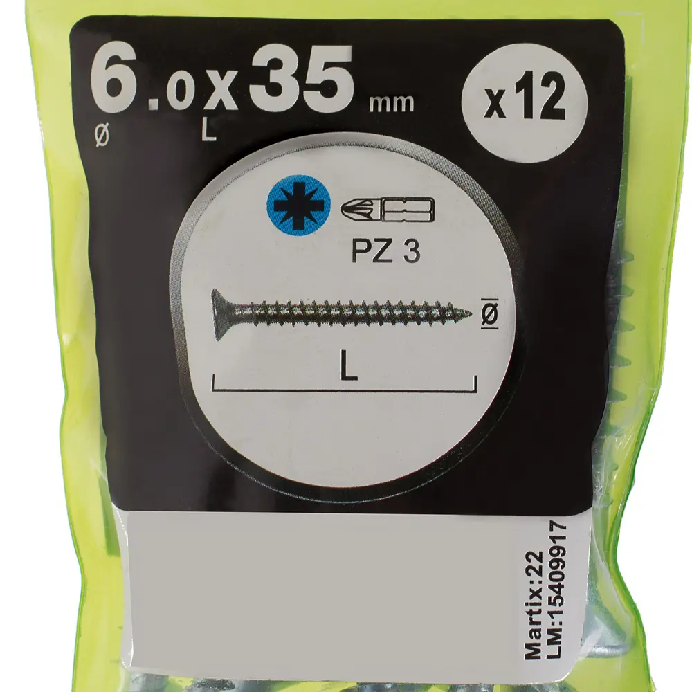 Саморезы универсальные Standers оцинкованные 6х35 мм, 12 шт STLM-2170026 - Вид №3