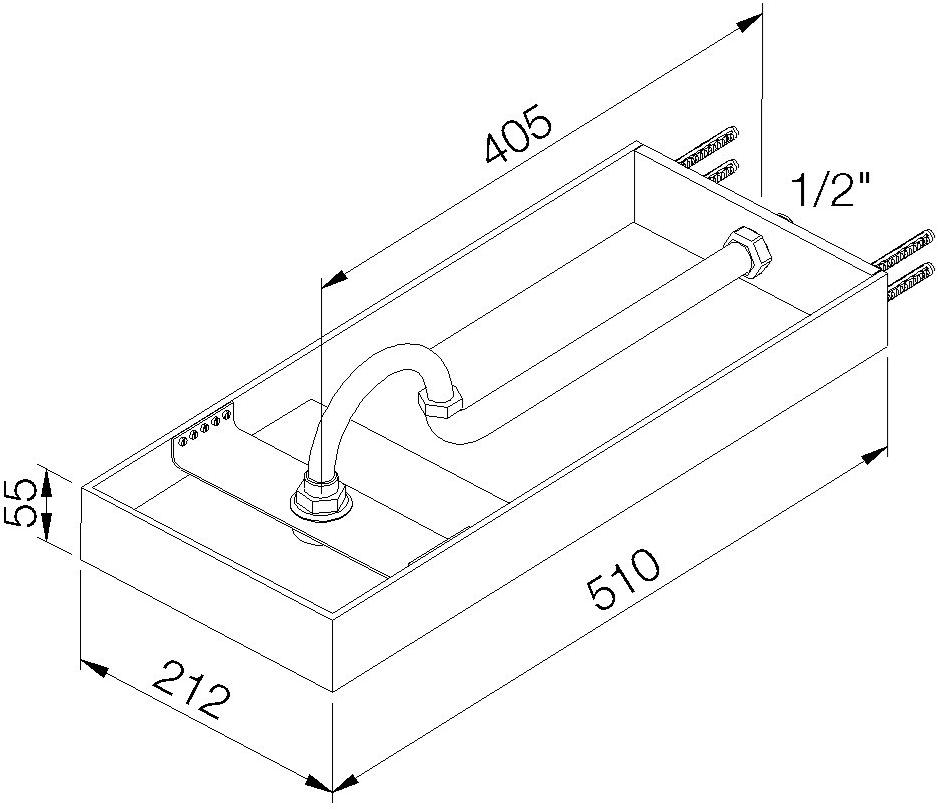 rvb Настенная лейка дождевого душа с системой защиты от накипи Andrew 8020.--.70 - Вид №1