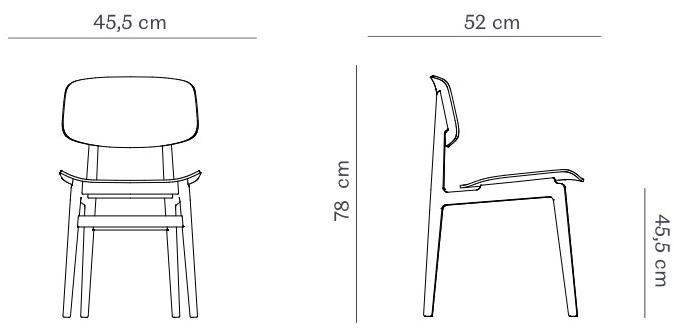NORR11 Стул дубовый с открытой спинкой Ny11 sun-id-1461494 - Вид №5
