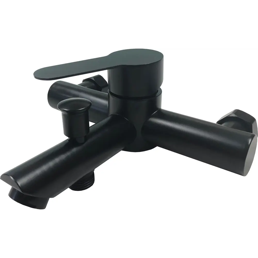 Santreyd Смеситель для ванны черный матовый с вертикальным креплением 84534016 ГЛОРИЯ НУАР STLM-0996248