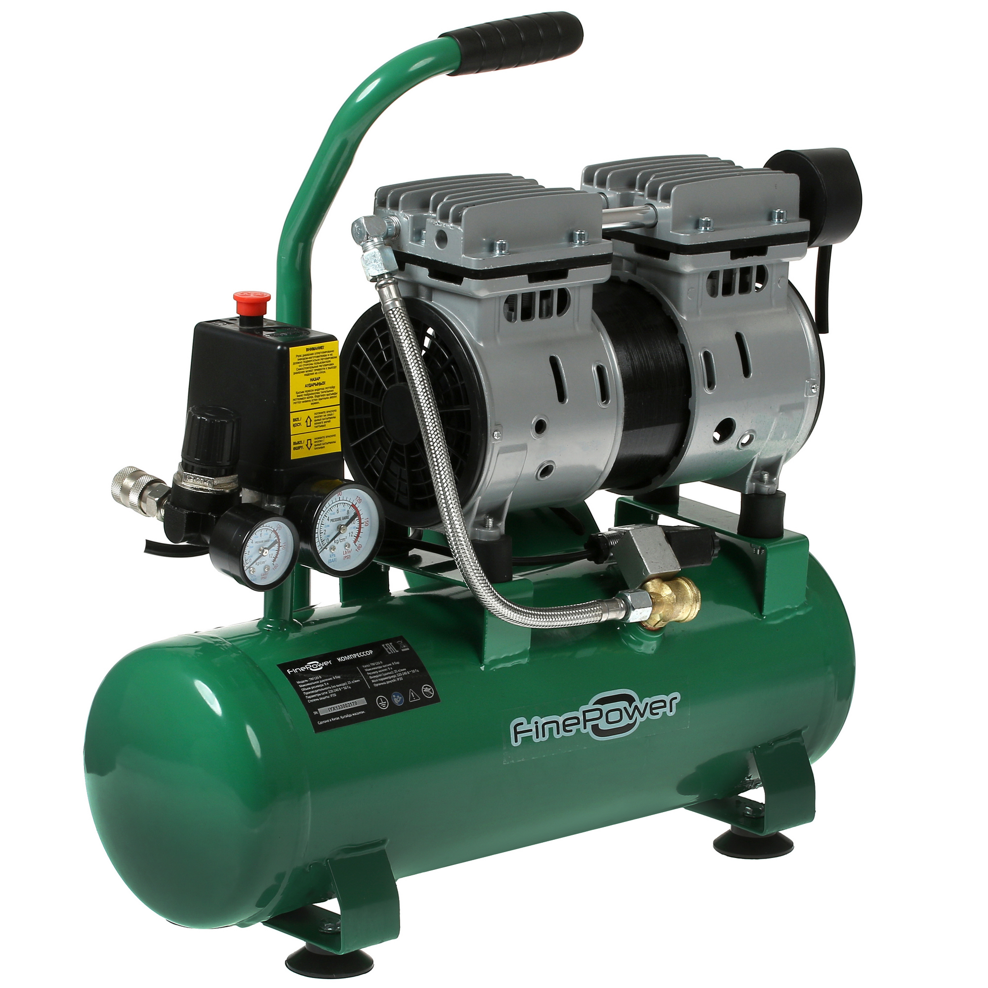 Компрессор поршневой безмасляный FinePower TRF120-9 4853011 STDN-0111335