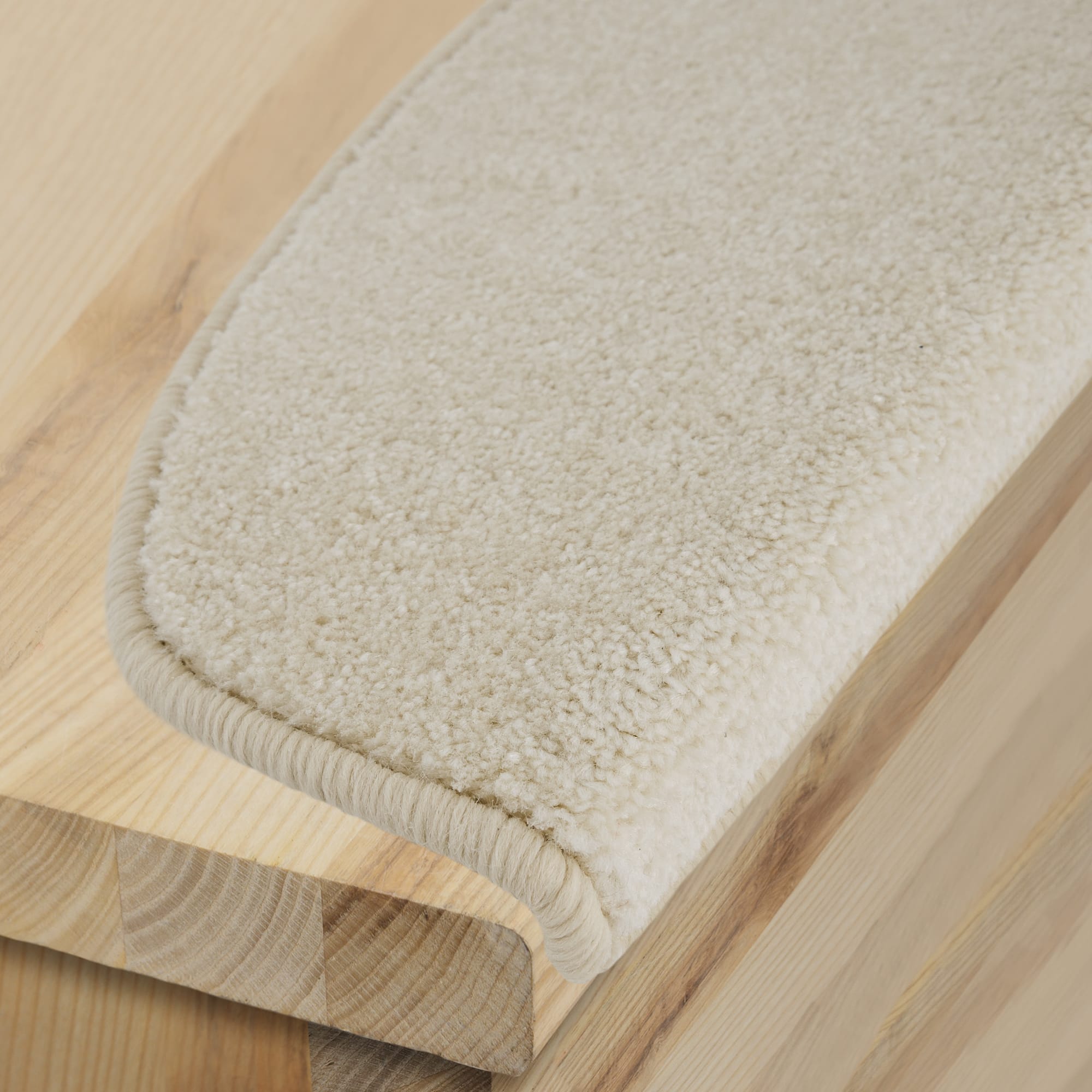 82375939 Коврик для ступеней «Sofia Step» 24x65 см полипропилен цвет кремовый Santreyd  - Вид №1