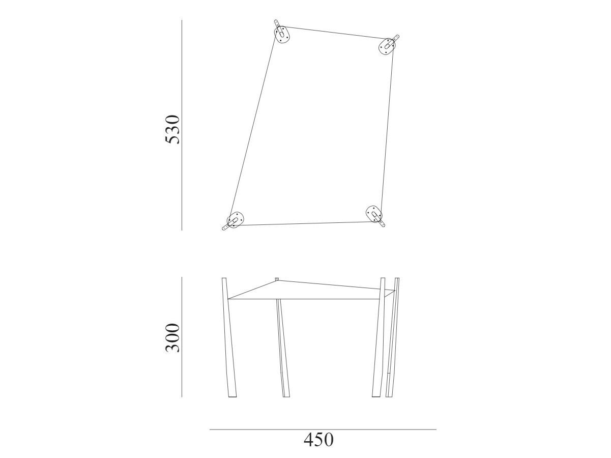 Парусная палатка из красного дерева и технической ткани Exteta 10th ARCH-00019024 - Вид №9