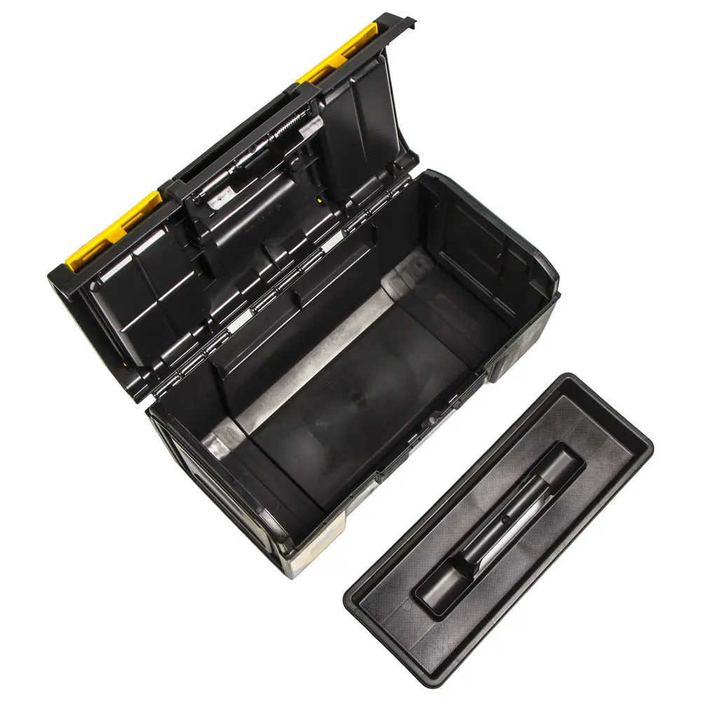 Ящик для инструмента Stanley 480х266х236 мм, пластик, чёрный/жёлтый 16518306 STLM-2100876  - Вид №4