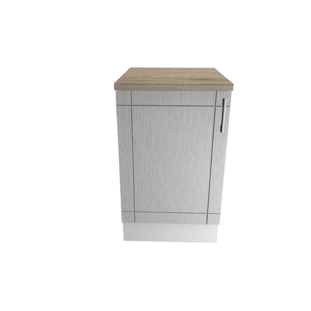 Шкаф напольный Тортора-4 86x50 см ЛДСП цвет серый 83724601 STLM-2133298 Santreyd - Вид №4